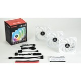 Enermax UCHF12PARGB-W-BP3 sistema di raffreddamento per computer Ventilatore 12 cm Bianco 3 pz, Ventola bianco, Ventilatore, 12 cm, 14 dB, 27 dB, 72,1 pdc/min, 122,42 m³/h
