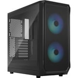 Fractal Design Focus 2 RGB Black TG Clear Tint, Chassis Tower Nero