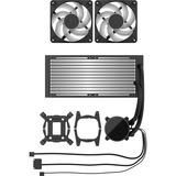 Fractal Design Radius 240 RGB Black, Raffreddamento ad acqua Nero