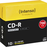 Intenso CD-R 700MB 10 pz, CD supporti vergine 52x, CD-R, 120 mm, 700 MB, Custodia per CD, 10 pz