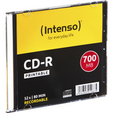 Intenso CD-R 700MB 10 pz, CD supporti vergine 52x, CD-R, 120 mm, 700 MB, Custodia per CD, 10 pz