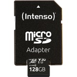 Intenso microSDXC 128GB Class 10 UHS-I Professional - Extended Capacity SD (MicroSDHC) Classe 10 Nero, 128 GB, MicroSDXC, Classe 10, UHS-I, 100 MB/s, 45 MB/s