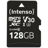 Intenso microSDXC 128GB Class 10 UHS-I Professional - Extended Capacity SD (MicroSDHC) Classe 10 Nero, 128 GB, MicroSDXC, Classe 10, UHS-I, 100 MB/s, 45 MB/s