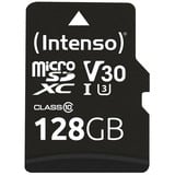 Intenso microSDXC 128GB Class 10 UHS-I Professional - Extended Capacity SD (MicroSDHC) Classe 10, Scheda di memoria Nero, 128 GB, MicroSDXC, Classe 10, UHS-I, 100 MB/s, 45 MB/s