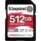 Kingston Canvas React Plus 512 GB SDXC, Scheda di memoria 