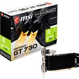 MSI N730K-2GD3H/LPV1 NVIDIA GeForce GT 730 2 GB GDDR3, Scheda grafica GeForce GT 730, 2 GB, GDDR3, 64 bit, 4096 x 2160 Pixel, PCI Express 2.0, Vendita al dettaglio