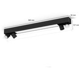 Philips Hue White & Color Ambiance Centris Spot da soffitto 4 pezzi, Luce LED Nero
