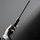 Rowenta X KARL LAGERFELD CF311L Ferro arricciacapelli Caldo Nero, Rosso 25 W 1,8 m, Apparecchio  per boccoli Nero/Rosso, Ferro arricciacapelli, Caldo, A forma di canna dritta, 180 °C, 30 s, Alluminio