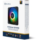 SilverStone Air Slimmer 120 Case per computer, Processore Raffreddatore d'aria 12 cm Nero, Trasparente 1 pz Nero/trasparente, Raffreddatore d'aria, 12 cm, 63,67 pdc/min, Nero, Trasparente