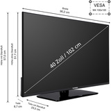 Telefunken XF40N750M, Televisore LED Nero