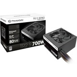 Thermaltake TRS-700AH2NK alimentatore per computer 700 W 20+4 pin ATX ATX Nero Nero, 700 W, 230 V, 50 - 60 Hz, 9 A, Attivo, 120 W