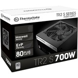 Thermaltake TRS-700AH2NK alimentatore per computer 700 W 20+4 pin ATX ATX Nero Nero, 700 W, 230 V, 50 - 60 Hz, 9 A, Attivo, 120 W