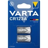 VARTA -CR123A-2 Batterie per uso domestico, Batteria Batteria monouso, CR123A, Litio, 3 V, 2 pz, 1600 mAh