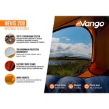 Vango TEUNEVIS0000002, Nevis 200 verde/Orange