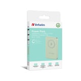 Verbatim Charge 'n' Go Polimeri di litio (LiPo) 10000 mAh Carica wireless Verde, Powerbank  verde chiaro, 10000 mAh, Polimeri di litio (LiPo), Quick Charge 3.0, Carica wireless, Verde