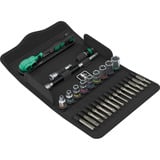 Wera 8100 SA 15 Set di cricchetti Zyklop Comfort, 1/4", Set di strumenti Nero/Verde