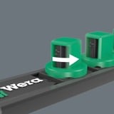 Wera Barra magnetica per bussole B Deep 1 Set di bussole per chiavi a cricchetto 3/8", chiave combinata   Nero/Verde