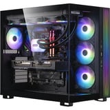 ALTERNATE Gaming-PC Window Edition • RTX 5080 • AMD Ryzen™ 7 9800X3D • 64 GB RAM, PC Gaming Nero/trasparente