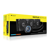 Corsair NAUTILUS 360 RS LCD, Raffreddamento ad acqua Nero