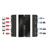 DeLOCK 11494 dati del computer switcher, Commutatore USB 0,48 Gbit/s, Nero, Plastica, 106 mm, 56 mm, 25 mm