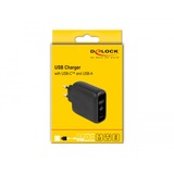 DeLOCK 41455, Caricabatterie Nero
