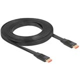 DeLOCK Cavo piatto HDMI ad alta velocità 48 Gps 8K 60Hz Nero