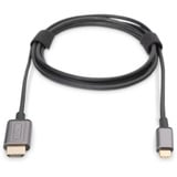 Digitus Cavo adattatore USB-C a HDMI A, 4K @ 30HZ Nero