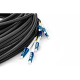 Digitus Cavo di breakout universale in fibra ottica, duplex, connettore LC/UPC, monomodale OS2 Nero