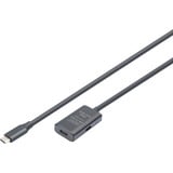 Digitus Cavo di prolunga attivo USB 3.2 Gen 1, connettore USB-C > presa USB-C Nero
