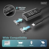 Digitus Cavo di prolunga attivo USB 3.2 Gen 1, connettore USB-C > presa USB-C Nero