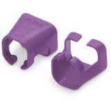 Digitus Clip colorati per cavi patch - Viola, Copertura viola