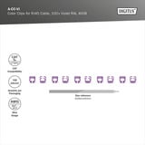 Digitus Clip colorati per cavi patch - Viola, Copertura viola