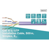 Digitus Cavo di posa Professional Cat.6 U/UTP simplex, Eca viola