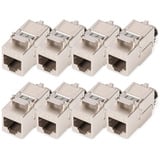 Digitus Modulo Keystone Cat. 8.1, schermato, 8 pezzi, Modulo di Keystone argento