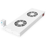 Digitus Unità di ventilazione sul soffitto per un'installazione variabile da 483 mm (19"), Modulo fan grigio, Grigio, 2 ventola(e), 276 m³/h, Turchia, 2 kg, 515 mm