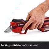 EINHELL Forbice da potatura professionale a batteria GP-LS 18/28 Li BL-Solo, 18Volt, Potatore rosso/Nero