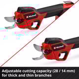 EINHELL GP-LS 18/28 Li BL 3408320, Potatore rosso/Nero