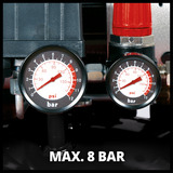 EINHELL TE-AC 24 Silent compressore ad aria 750 W 135 l/min Nero/Rosso, 135 l/min, 8 bar, 750 W, 22,1 kg