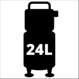 Einhell TE-AC 24 Silent compressore ad aria 750 W 135 l/min rosso/Nero, 135 l/min, 8 bar, 750 W, 22,1 kg