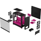 Fractal Design Pop Air Tower Nero, Magenta, Chassis Tower Nero/Magenta, Tower, PC, Nero, Magenta, ATX, micro ATX, Mini-ITX, Acciaio, Vetro temperato, Multi