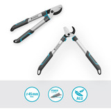 GARDENA Cesoia per rami EasyCut S, Potatore grigio/Turchese