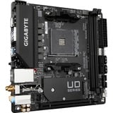 GIGABYTE A520I AC Scheda madre - Supporta CPU AMD Ryzen 5000 Series AM4, VRM digitale a 6 fasi, fino a 5300MHz DDR4 (OC), 1xPCIe 3.0 M.2, WIFI, GbE LAN, USB 3.2 Gen1 VRM digitale a 6 fasi, fino a 5300MHz DDR4 (OC), 1xPCIe 3.0 M.2, WIFI, GbE LAN, USB 3.2 Gen1, AMD, Socket AM4, AMD Ryzen 3000 Series, Socket AM4, 64 GB, DDR4-SDRAM
