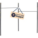 HUDORA Sbarra per ginnastica doppia Fabian Pro, Attrezzature per il fitness grigio