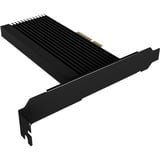 ICY BOX IB-PCI208-HS scheda di interfaccia e adattatore Interno M.2 Nero, PCIe, M.2, Piena altezza/Basso profilo, PCIe 4.0, Nero, Passivo