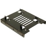 Inter-Tech 88885232 pannello drive bay 2x 2,5" Pannello incassato Nero, Telaio di montaggio Nero, 2x 2,5", Pannello incassato, 2.5", Nero, Acciaio, 35 mm