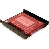Inter-Tech 88885232 pannello drive bay 2x 2,5" Pannello incassato Nero, Telaio di montaggio Nero, 2x 2,5", Pannello incassato, 2.5", Nero, Acciaio, 35 mm