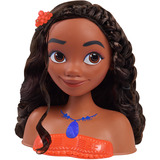 Just Play Disney Princess - Testa per Acconciature Vaiana, Testina per trucco/acconciature 