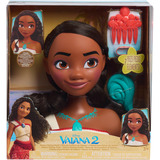 Just Play Disney Princess - Testa per Acconciature Vaiana, Testina per trucco/acconciature 