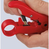 KNIPEX 16 60 06 SB Rosso pinza spellacavi Plastica, Rosso, 12,5 cm, 100 g