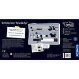 KOSMOS 43678767 giocattolo e kit di scienza per bambini, Casella di esperimento Telescopio, Astronomia, 8 anno/i, Nero, Bianco